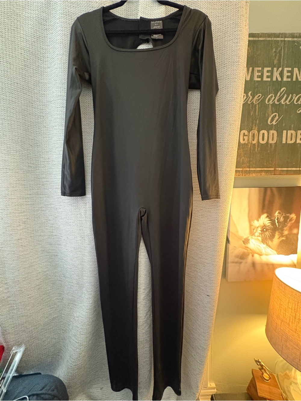 Size large Leg Avenue black body suit.